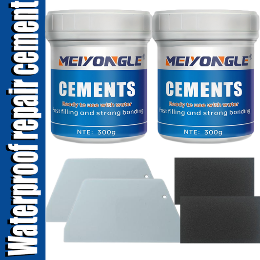 [300g waterproof cement repair set], wall floor waterproof and crack-proof high temperature-resistant cement, crack filling supplement, home improvement material tools, wall repair, special cement concrete for tile decoration