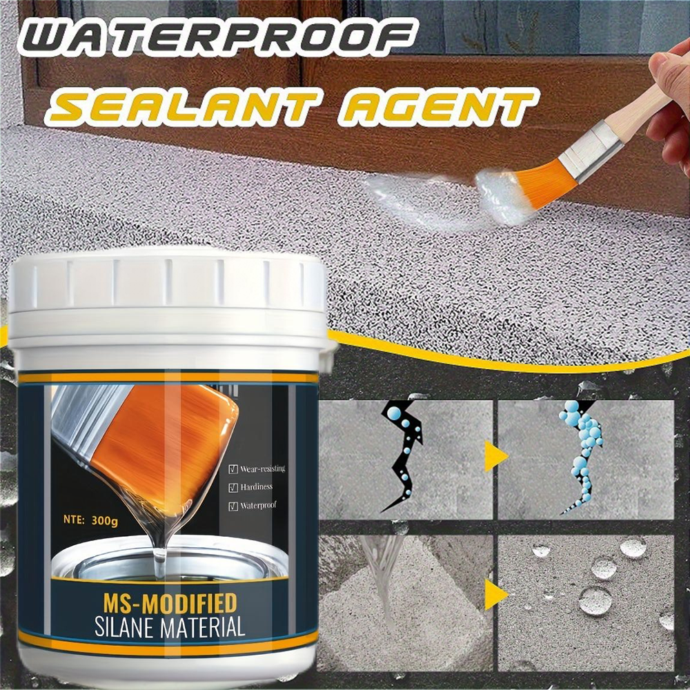 Super Invisible Waterproof Repair Kit/100g/300g Kit - Home-specific waterproof sealant, a durable, transparent solution to replace cement