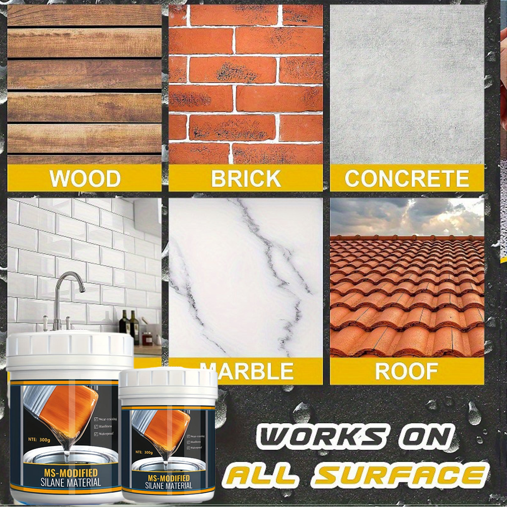 Super Invisible Waterproof Repair Kit/100g/300g Kit - Home-specific waterproof sealant, a durable, transparent solution to replace cement