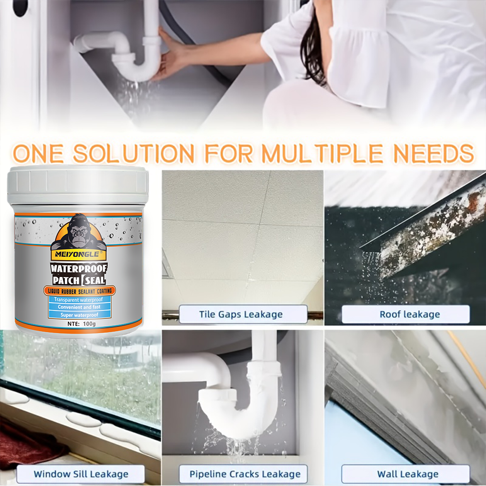 Seamless waterproof coating, special waterproof sealant, 100g/300g/500g, multi-purpose water leakage sealant
